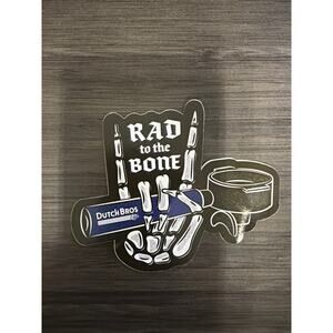 Collectable-Rare-HTF-NEW-Dutch Bros green Killer Coffee sticker-Skull w/ beanie